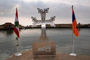Armenian-genocide-cross-placed-under-water-lebanon-6