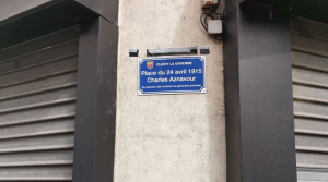 Charles Aznavour square inaugurated in Clichy, France